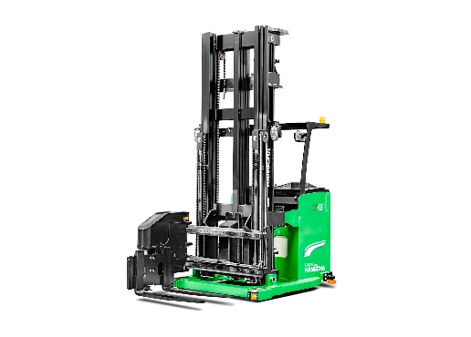 A系列1-1.5吨轻型人下行站驾式三向堆垛车